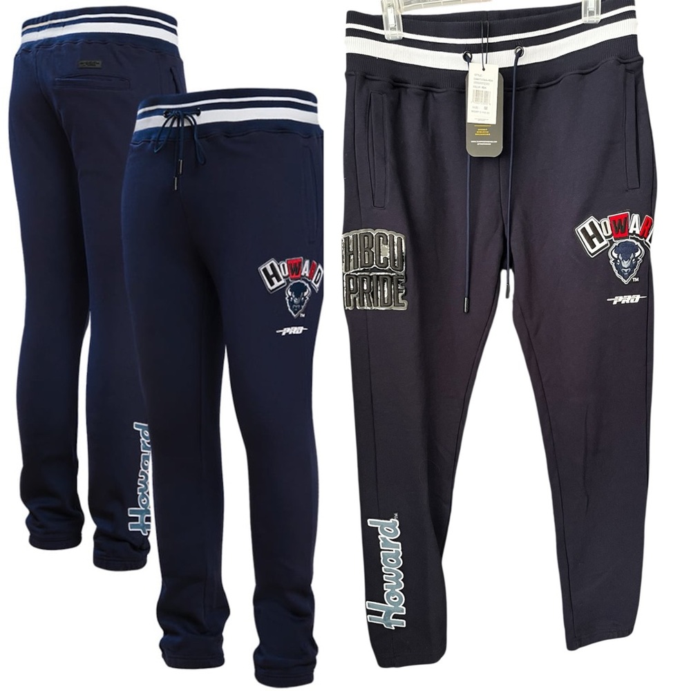 Howard Bison Navy Homecoming Fleece Sweatpants NWT MEDIUM